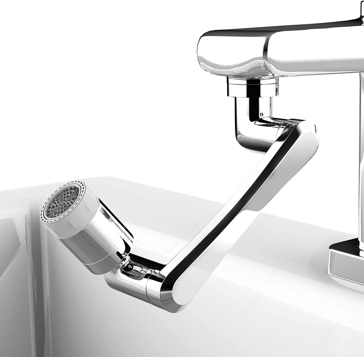 360° Rotating Faucet Extender with Dual Spray Modes