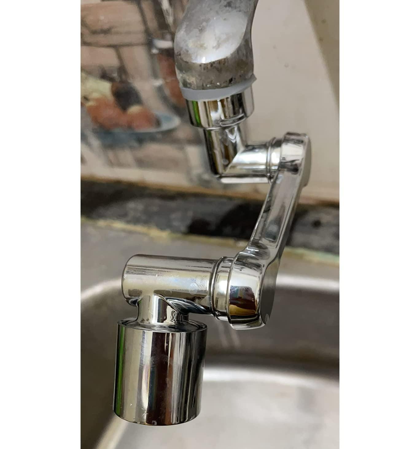360° Rotating Faucet Extender with Dual Spray Modes