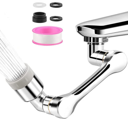 360° Rotating Faucet Extender with Dual Spray Modes