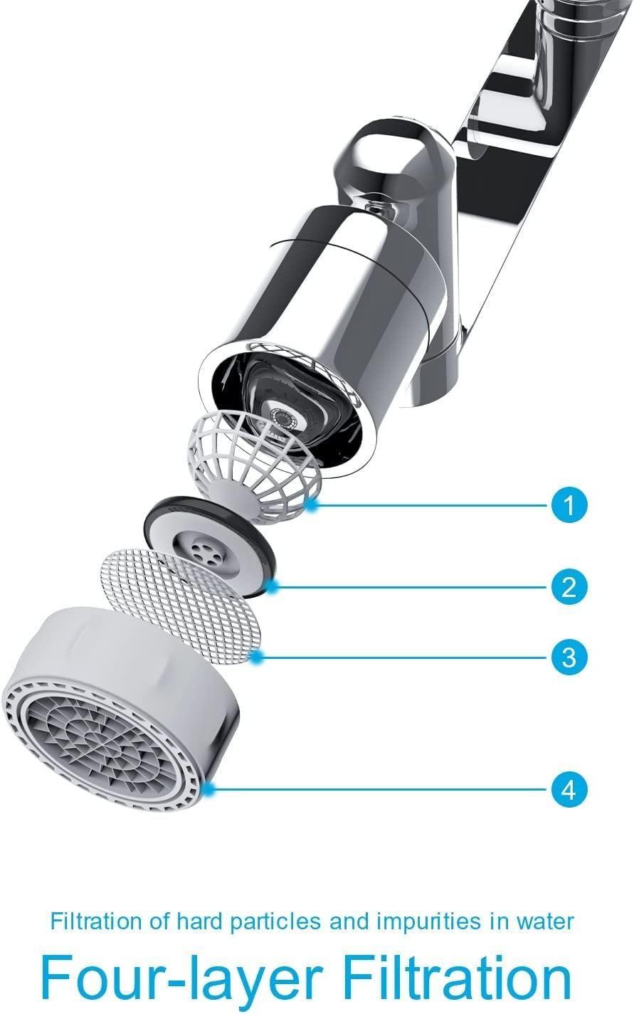 360° Rotating Faucet Extender with Dual Spray Modes
