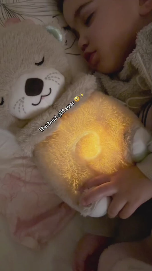 Breathing Teddy Bear with Soothing Music, Comfort Plush